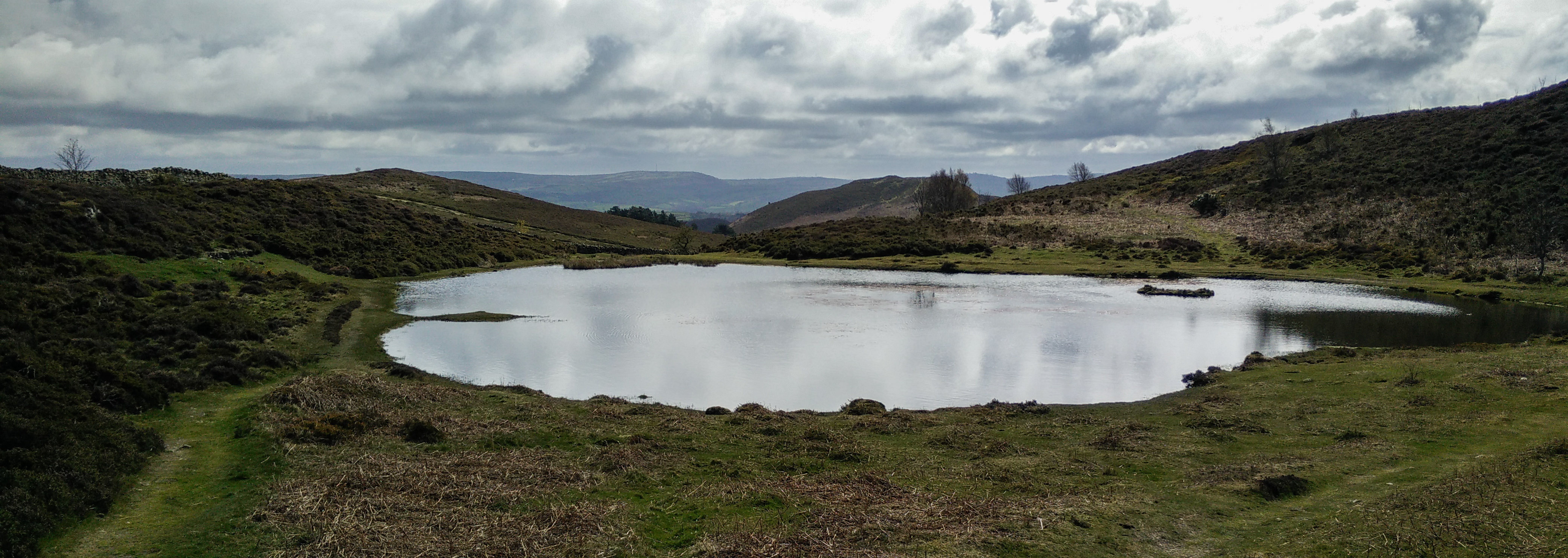 A beautiful lake atop the mountain